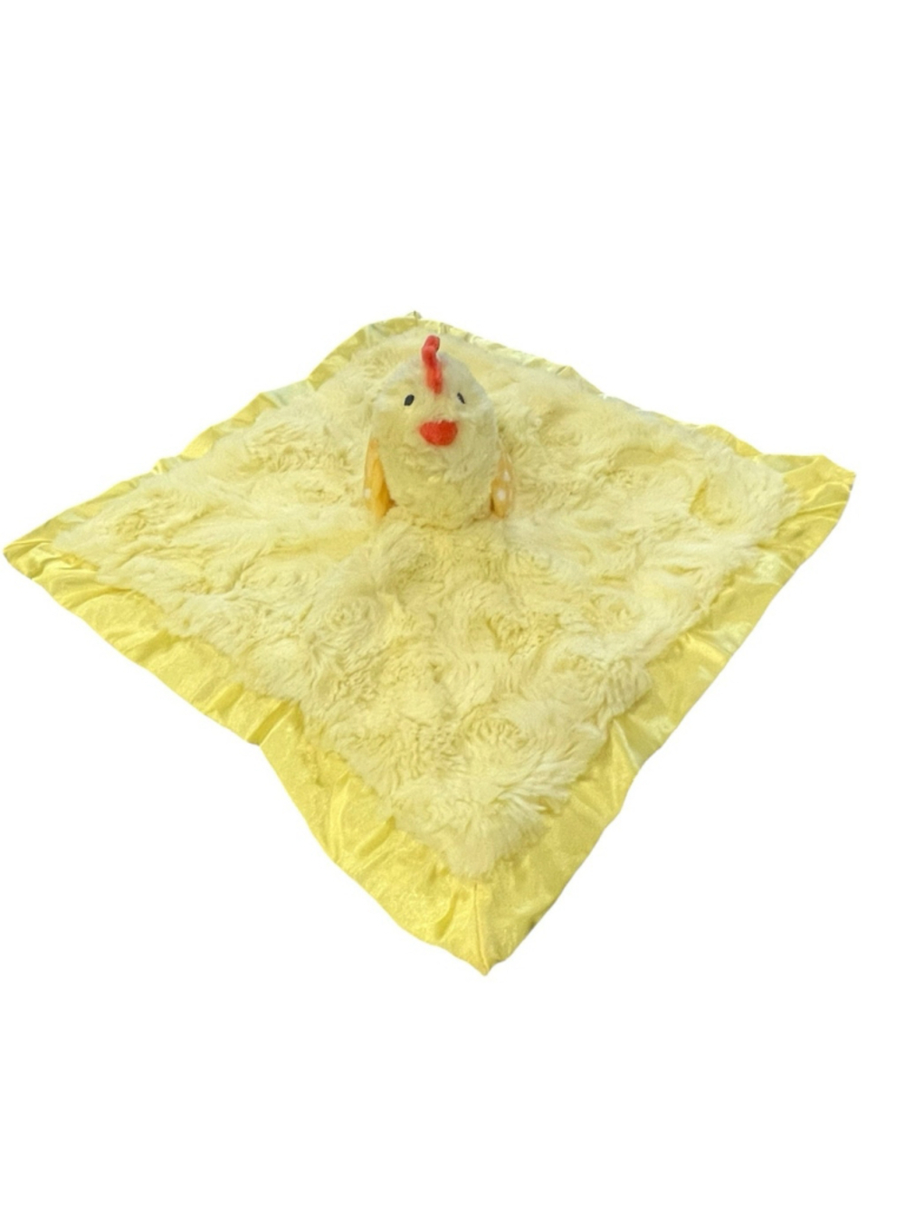 Cloud Island Plush Chicken Lovey Satin Back Crinkle Wings Security Blanket 14" - Picture 4 of 16